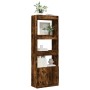 Aparador alto madera de ingeniería roble ahumado 63x33x180 cm de , Librerías y estanterías - Ref: Foro24-3309604, Precio: 91,...