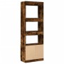 Aparador alto madera de ingeniería roble ahumado 63x33x180 cm de , Librerías y estanterías - Ref: Foro24-3309604, Precio: 91,...