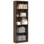 Estantería de madera de ingeniería marrón roble 60x24x176 cm de , Librerías y estanterías - Ref: Foro24-857827, Precio: 77,79...
