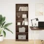 Estantería de madera de ingeniería marrón roble 60x24x176 cm de , Librerías y estanterías - Ref: Foro24-857827, Precio: 77,79...