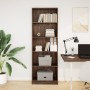 Estantería de madera de ingeniería marrón roble 60x24x176 cm de , Librerías y estanterías - Ref: Foro24-857827, Precio: 80,48...