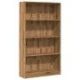 Estantería de madera de ingeniería roble artesanal 80x24x143 cm de , Librerías y estanterías - Ref: Foro24-857852, Precio: 64...