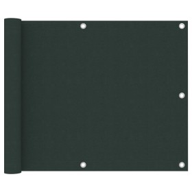 Toldo para balcón tela oxford verde oscuro 75x500 cm de vidaXL, Sombrillas - Ref: Foro24-134998, Precio: 24,26 €, Descuento: %