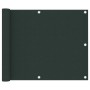 Toldo para balcón tela oxford verde oscuro 75x500 cm de vidaXL, Sombrillas - Ref: Foro24-134998, Precio: 24,26 €, Descuento: %