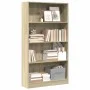 Estantería de madera de ingeniería roble Sonoma 80x24x143 cm de , Librerías y estanterías - Ref: Foro24-857846, Precio: 57,26...