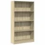Estantería de madera de ingeniería roble Sonoma 80x24x143 cm de , Librerías y estanterías - Ref: Foro24-857846, Precio: 57,26...