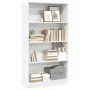 Estantería de madera de ingeniería blanca 80x24x143 cm de , Librerías y estanterías - Ref: Foro24-857844, Precio: 59,35 €, De...