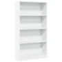 Estantería de madera de ingeniería blanca 80x24x143 cm de , Librerías y estanterías - Ref: Foro24-857844, Precio: 59,35 €, De...