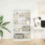 Estantería de madera de ingeniería blanca 80x24x143 cm de , Librerías y estanterías - Ref: Foro24-857844, Precio: 59,35 €, De...
