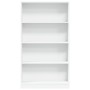 Estantería de madera de ingeniería blanca 80x24x143 cm de , Librerías y estanterías - Ref: Foro24-857844, Precio: 59,28 €, De...
