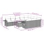 Set de sofás de jardín 11 pzas y cojines ratán sintético negro en Conjuntos de jardín | Comprar online en Foru.es