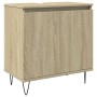 Set de muebles de baño 3 pzas madera contrachapada roble Sonoma de , Muebles de baño - Ref: Foro24-3307674, Precio: 173,37 €,...