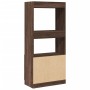 Aparador de madera de ingeniería marrón roble 63x33x140 cm de , Librerías y estanterías - Ref: Foro24-855112, Precio: 71,40 €...