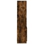 Aparador de madera de ingeniería roble ahumado 63x33x140 cm de , Librerías y estanterías - Ref: Foro24-855110, Precio: 69,60 ...