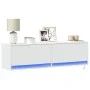 Mueble de TV de pared con luces LED blanco 140x31x38 cm de , Muebles TV - Ref: Foro24-852369, Precio: 95,77 €, Descuento: %