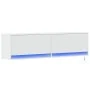 Mueble de TV de pared con luces LED blanco 140x31x38 cm de , Muebles TV - Ref: Foro24-852369, Precio: 95,77 €, Descuento: %