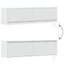Mueble de TV de pared con luces LED blanco 140x31x38 cm de , Muebles TV - Ref: Foro24-852369, Precio: 95,77 €, Descuento: %