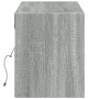 Mueble de TV de pared con luces LED gris Sonoma 140x31x38 cm de , Muebles TV - Ref: Foro24-852374, Precio: 100,04 €, Descuent...
