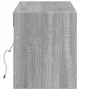 Mueble de TV de pared con luces LED gris Sonoma 140x31x38 cm de , Muebles TV - Ref: Foro24-852374, Precio: 98,82 €, Descuento: %