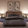 Wall-mounted bedside tables with LED lights, 2 units in Sonoma grey. by , Nightstands - Ref: Foro24-852072, Price: 59,65 €, D...