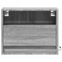 Wall-mounted bedside tables with LED lights, 2 units in Sonoma grey. by , Nightstands - Ref: Foro24-852072, Price: 59,65 €, D...