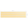 Toldo para balcón tela oxford blanco y amarillo 90x400 cm de vidaXL, Sombrillas - Ref: Foro24-134905, Precio: 26,17 €, Descue...