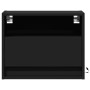 Mesitas de noche de pared con luces LED 2 unidades negro de , Mesitas de noche - Ref: Foro24-852064, Precio: 61,52 €, Descuen...