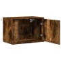 Mesitas de noche de pared con luces LED 2 uds roble ahumado de , Mesitas de noche - Ref: Foro24-852098, Precio: 60,58 €, Desc...