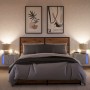 Mesitas de noche de pared con luces LED 2 unidades gris Sonoma de , Mesitas de noche - Ref: Foro24-852100, Precio: 62,51 €, D...