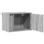 Mesitas de noche de pared con luces LED 2 unidades gris Sonoma de , Mesitas de noche - Ref: Foro24-852100, Precio: 62,51 €, D...