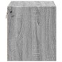 Mesitas de noche de pared con luces LED 2 unidades gris Sonoma de , Mesitas de noche - Ref: Foro24-852100, Precio: 62,51 €, D...