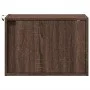 Wall-mounted bedside tables with LED lights, 2 units, brown oak. by , Nightstands - Ref: Foro24-852102, Price: 61,76 €, Disco...