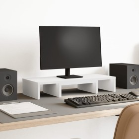 Soporte para pantalla ajustable madera blanco 60x24x10,5 cm de , Bases y elevadores para ordenadores - Ref: Foro24-854625, Pr...