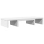 Soporte para pantalla ajustable madera blanco 60x24x10,5 cm de , Bases y elevadores para ordenadores - Ref: Foro24-854625, Pr...
