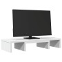 Soporte para pantalla ajustable madera blanco 60x24x10,5 cm de , Bases y elevadores para ordenadores - Ref: Foro24-854625, Pr...