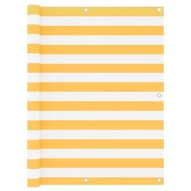 Balcony awning white and yellow oxford fabric 120x400 cm by vidaXL, Umbrellas - Ref: Foro24-134909, Price: 29,45 €, Discount: %