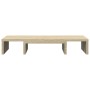 Soporte de pantalla ajustable madera roble Sonoma 60x24x10,5 cm de , Bases y elevadores para ordenadores - Ref: Foro24-854627...