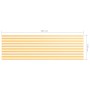 Toldo para balcón tela oxford blanco y amarillo 120x400 cm de vidaXL, Sombrillas - Ref: Foro24-134909, Precio: 30,04 €, Descu...