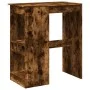 Mesa alta con estantes madera roble ahumado 90x47,5x103,5 cm de , Mesas de cocina y de comedor - Ref: Foro24-854341, Precio: ...