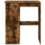 Mesa alta con estantes madera roble ahumado 90x47,5x103,5 cm de , Mesas de cocina y de comedor - Ref: Foro24-854341, Precio: ...