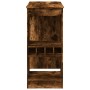 Mesa alta con estantes madera roble ahumado 90x47,5x103,5 cm de , Mesas de cocina y de comedor - Ref: Foro24-854341, Precio: ...