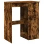 Mesa alta con estantes madera roble ahumado 90x47,5x103,5 cm de , Mesas de cocina y de comedor - Ref: Foro24-854341, Precio: ...