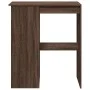Tall table with brown oak wood shelves 90x47.5x103.5 cm by , Kitchen and dining tables - Ref: Foro24-854343, Price: 72,09 €, ...