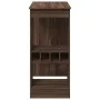 Tall table with brown oak wood shelves 90x47.5x103.5 cm by , Kitchen and dining tables - Ref: Foro24-854343, Price: 72,09 €, ...