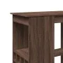 Tall table with brown oak wood shelves 90x47.5x103.5 cm by , Kitchen and dining tables - Ref: Foro24-854343, Price: 72,09 €, ...