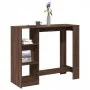 Mesa alta con estante marrón roble 124x46x103,5 cm de , Mesas de cocina y de comedor - Ref: Foro24-854397, Precio: 91,83 €, D...