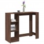 Mesa alta con estante marrón roble 124x46x103,5 cm de , Mesas de cocina y de comedor - Ref: Foro24-854397, Precio: 93,28 €, D...