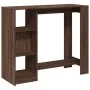 Mesa alta con estante marrón roble 124x46x103,5 cm de , Mesas de cocina y de comedor - Ref: Foro24-854397, Precio: 91,83 €, D...