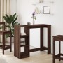 Mesa alta con estante marrón roble 124x46x103,5 cm de , Mesas de cocina y de comedor - Ref: Foro24-854397, Precio: 93,28 €, D...