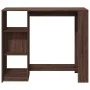 Mesa alta con estante marrón roble 124x46x103,5 cm de , Mesas de cocina y de comedor - Ref: Foro24-854397, Precio: 91,83 €, D...
